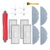 eufeifeiegds Compatible with S7, S70, S75, S7 Max, T7S/T7S Plus HEPA Filter, Mop Cloth, Main and Side Brushes, Vacuum Parts Accessories (Set of 5) view 1