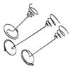 VINTORKY Spiral-Shaped Iron Air Plant Holder, 3-Piece Set, Black view 1