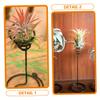 VINTORKY Spiral-Shaped Iron Air Plant Holder, 3-Piece Set, Black view 3