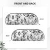 EdWal Black and White Snake-Skin Print Makeup Bag and Pencil Case, Silver, One Size view 3