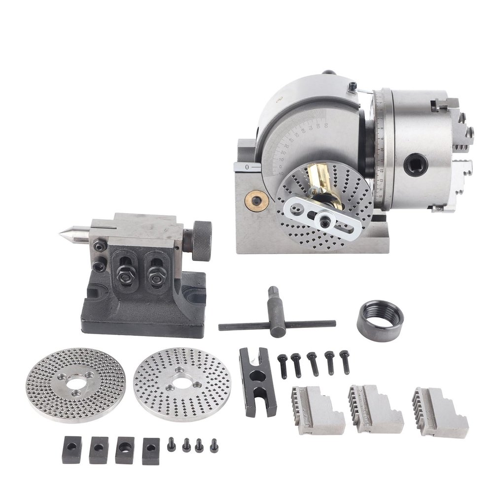 Dividing Plate for BS-0 Dividing Head, 5-Inch 3-Jaw Chuck