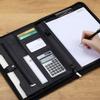 MYRDBT A4 Padfolio, Premium Vegan Leather Business Portfolio with Zipper view 2