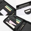 MYRDBT A4 Padfolio, Premium Vegan Leather Business Portfolio with Zipper view 4