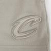 Pro Standard Girls' NBA Neutral BG Fleece Shorts, Taupe, X-Large view 3