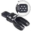 Soft Silicone Snorkel Mouthpiece Without Snorkel, Black view 3