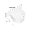 CAXUSD 6-Piece Thick Semicircular Bird Feeding Bowls view 2