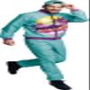 FIESTAS GUIRCA | Men's 90s Costume Set – Turquoise/Purple, M view 1