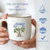 GOMAKERER 10-Sheet UV DTF Cup Wrap Transfer Stickers, Botanical Floral Waterproof Decals for Cups and DIY Bottles view 3