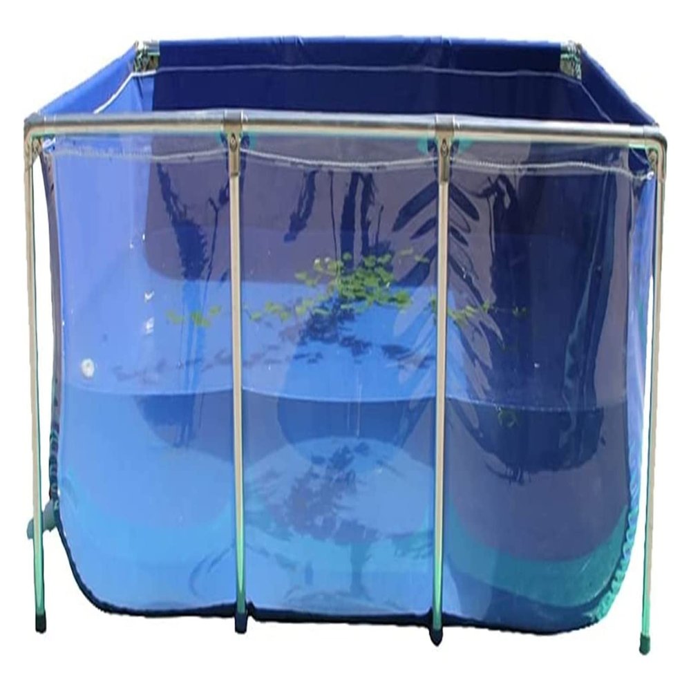 Freestanding Fish Pond with Transparent Viewing Window, 150 x 100 x 71 cm