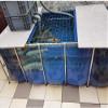 Freestanding Fish Pond with Transparent Viewing Window, 150 x 100 x 71 cm view 4