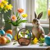 Easter Wooden Ornaments, He Is Risen Empty Tomb Scene view 2