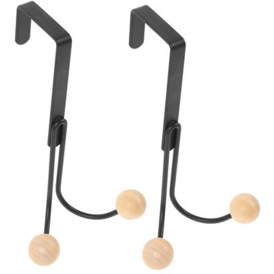 CIYODO 2-Pack Door Hooks, Nail-Free Installation, Double-Sided Design