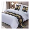 ERQIAO Rectangular Embroidered Table Runner, Black, 03.50 x 180 cm, 1 Piece view 3