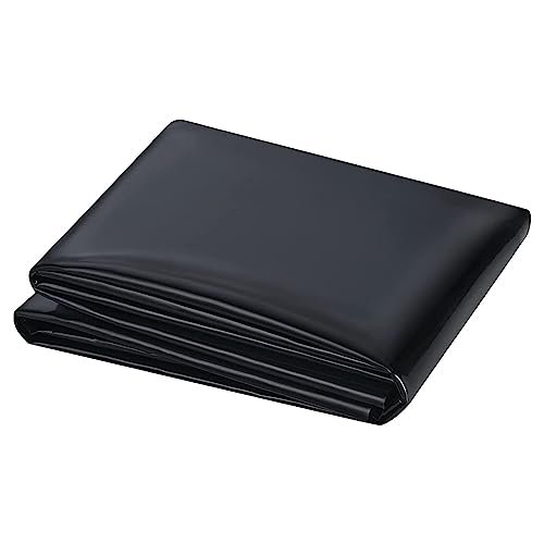 HDPE 0.12 mm Pond Liner, Flexible Garden Pond Membrane, Black (Size: 7 x