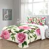 Green Leaves 200 x 200 cm Microfiber Winter Duvet Cover Set, 3-Piece view 3