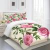 Green Leaves 200 x 200 cm Microfiber Winter Duvet Cover Set, 3-Piece view 4