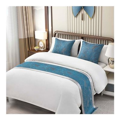 ERQIAO Embroidered Bed Runner, Flag, for Hotel, Home, Wedding, Bed Decoration, Tail and Towel (Style 18, 50 x 180 cm)