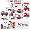 Fire Truck Dish Drying Mat, Easy-Clean, 59.9 x 50 cm, Red view 2
