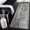 Siunwdiy Smoke Gray Washable Non-Slip Runner Rug, 110 x 420 cm view 1
