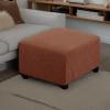 uyeoco Square Ottoman Slipcover, Stretch Ottoman Cover, Removable Non-Slip Protector (F5, 95 x 95 cm) view 3
