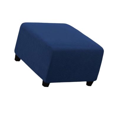 uyeoco Square Ottoman Cover for Stool, Stretch Soft Slipcover (F9, 55 x 55 cm)