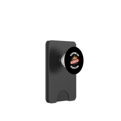 SERVING UP SOME CHARRED PERFECTION PopSockets PopWallet for MagSafe