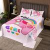 Manfei Girl Gamepad Bedspread, Large, Video Game Bedding Set, Kawaii Rainbow Wings Gaming Board Quilt Coverlet view 2