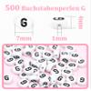 MiuCo 500-Piece Letter Bead Set, G Beads for Bracelets and Jewelry Making view 2
