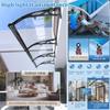 Valdoza Polycarbonate Door Canopy with Aluminum Brackets, Blue, 100 cm view 4