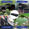 Heavy-Duty Black Pond Liner, 5 x 8.5 m, Flexible Waterproof Liner for Small Ponds, Streams, Fountains, and Fish Ponds view 2
