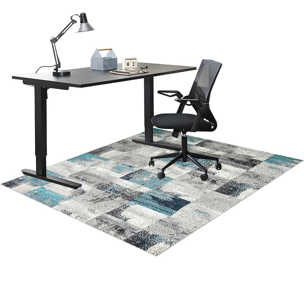 Wuzqju Office Chair Mat for Hard Floors, Non-Slip, 80 x 120 cm