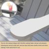 GBPLDMAQ Weather-Resistant Solid Wood Garden Bench, White view 4