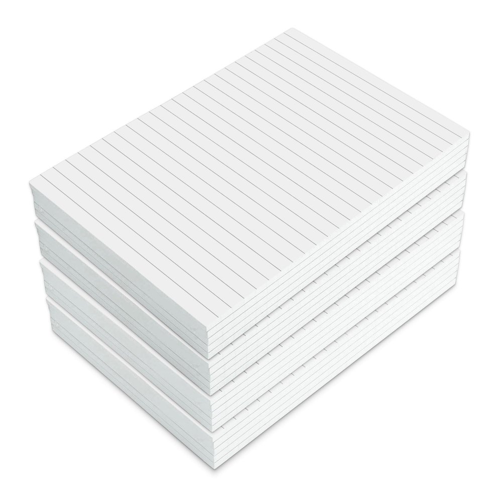 druck.de A5 Lined Notepad Set – 20 Notepads – 50 Sheets Each