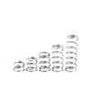 SellGood Metal Springs, 10-Pack, 304 Stainless Steel Compression Springs, 1.2 mm Wire Diameter, 7–22 mm Outer Diameter view 1