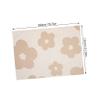 ABOOFAN Beige Chenille Yarn Sofa Blanket with Delicate Pattern view 2