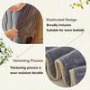 Thick Stretch Velvet Headboard Cover, Dustproof, Washable, Milk Coffee, 120 cm view 3