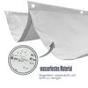 Retractable Wave Shade Sail, Adjustable UV Protection, Waterproof, Garden, 2 x 9 m, White view 3