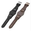 MAKAZHZZRM 22 mm Genuine Leather Watch Band Compatible with Fossil CH3051, CH2564, CH2565, CH2891 Series, Black(PW)-Rose-K8 view 3