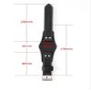 MAKAZHZZRM 22 mm Genuine Leather Watch Band Compatible with Fossil CH3051, CH2564, CH2565, CH2891 Series, Black(PW)-Rose-K8 view 4