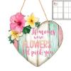 Heart-Shaped Floral Welcome Sign view 1
