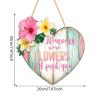Heart-Shaped Floral Welcome Sign view 2