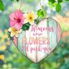 Heart-Shaped Floral Welcome Sign view 4