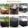 AEXOIO Outdoor Patio Table Cover 350 x 100 x 120 cm, Waterproof 600D Oxford Fabric Furniture Protection Cover view 3