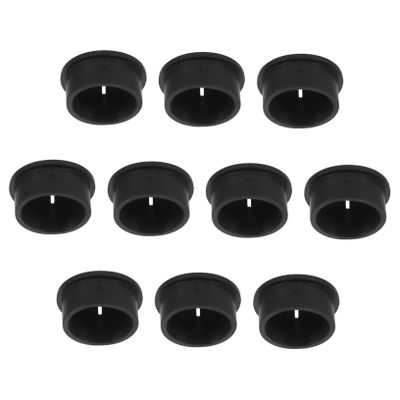 Round Plastic Cable Grommets, 10-Pack for Desks and Walls