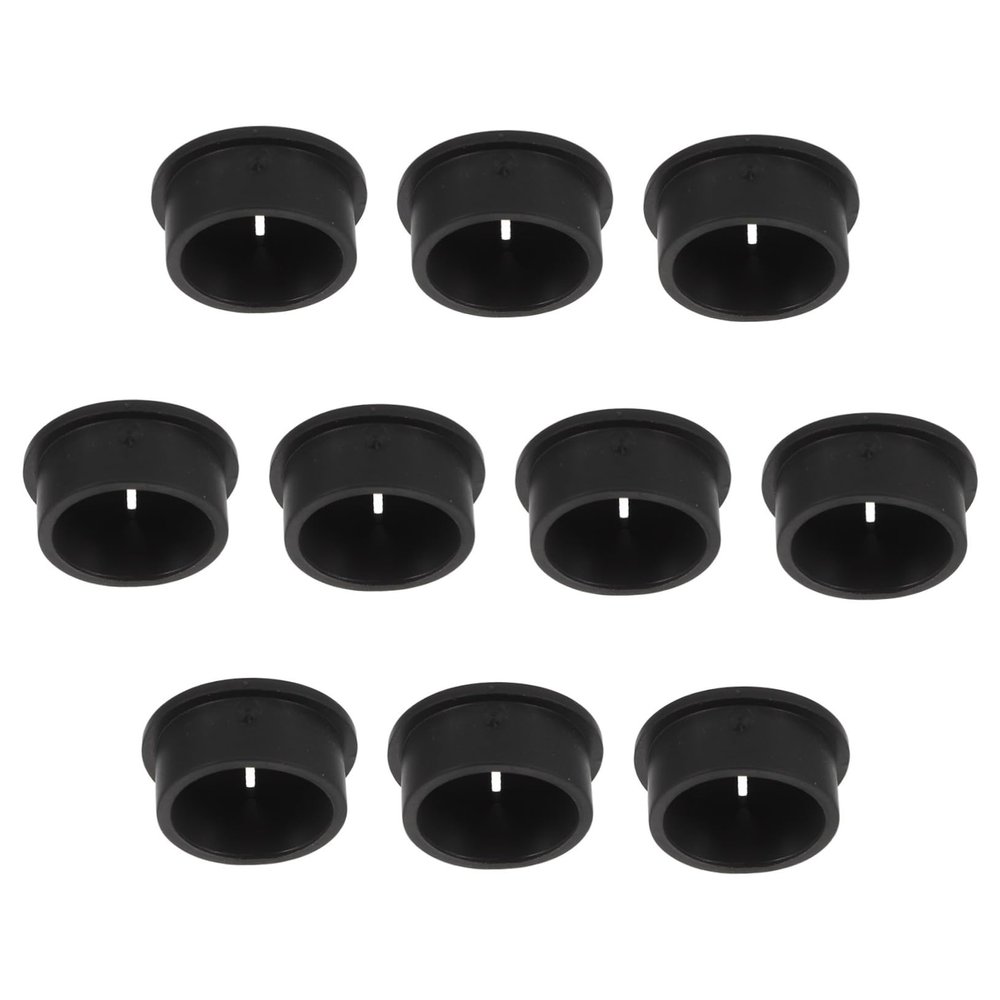 Round Plastic Cable Grommets, 10-Pack for Desks and Walls