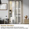 Transparent Acrylic Accordion Door for Kitchen, Laundry Room, Closet, PVC Folding Door, Interior Room Divider, Easy-Glide, 142.2 x 203.2 cm view 2