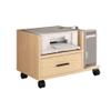 CJHFR472SG Printer Stand with Drawer, Mobile Office Organizer, Natural view 1