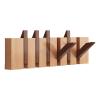 Elegant Wall-Mounted Wooden Hat and Coat Rack view 1