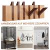 Elegant Wall-Mounted Wooden Hat and Coat Rack view 4