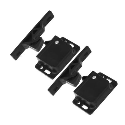 VINTORKY 2-Pack Black ABS Cabinet Latches for RVs, Prevents Accidental Opening, for RV Drawers and Storage Compartments
